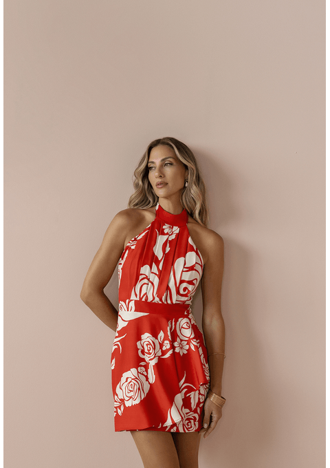 Vestido Curto Estampado Bana Bana