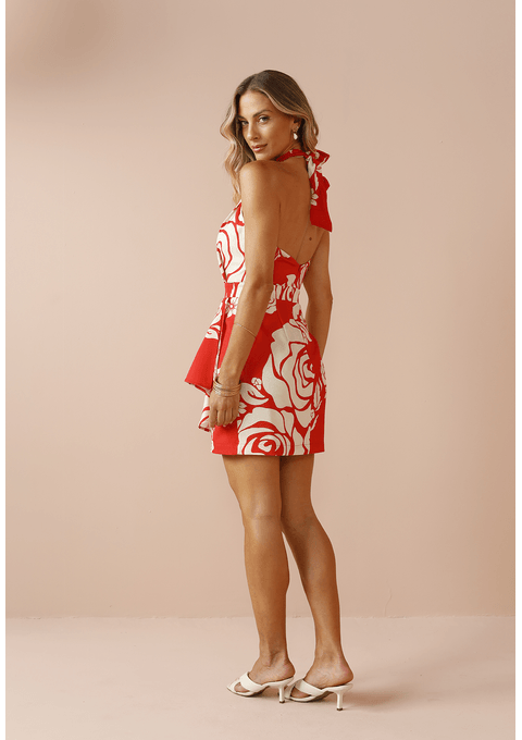 Vestido Curto Estampado Bana Bana