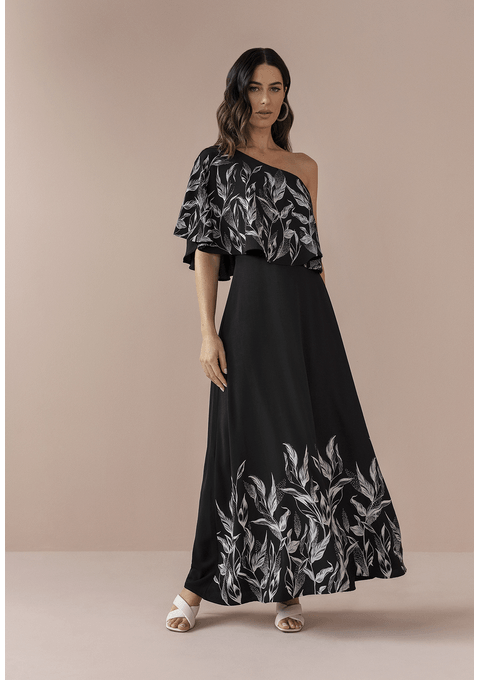 Vestido Longo Estampado Bana Bana