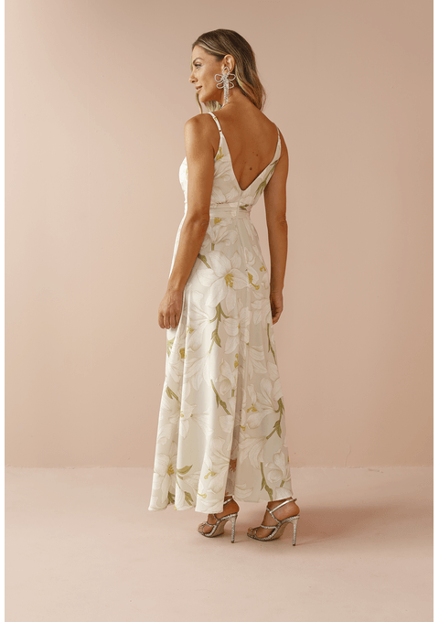 Vestido Longo Estampado Bana Bana