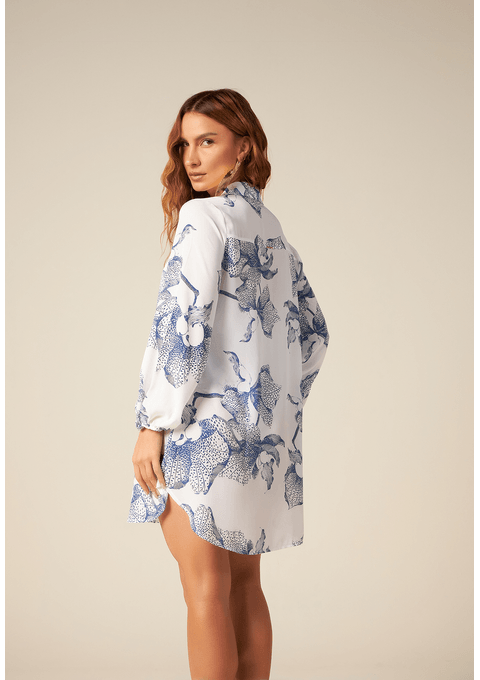 Saída Camisa Estampada Bana Bana