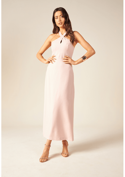 Vestido Midi Liso Bana Bana