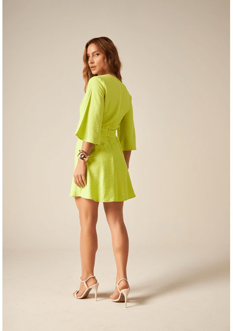 Vestido Curto Liso Bana Bana