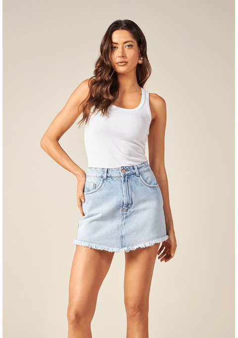 Shorts saia Amanda Com Lavagem Clara