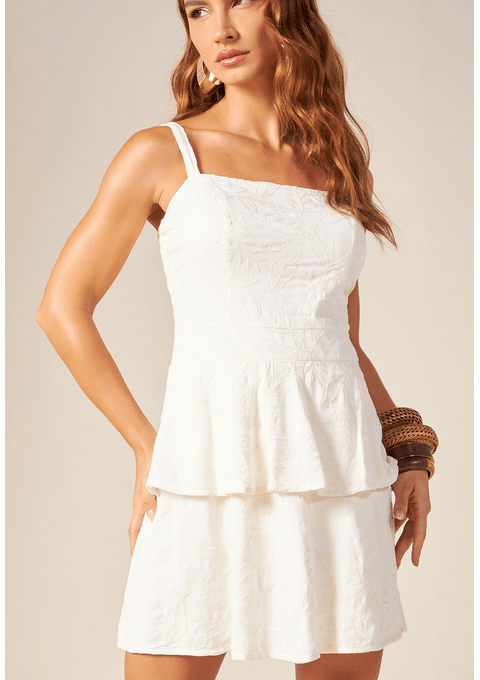 Vestido Curto Liso Bana Bana
