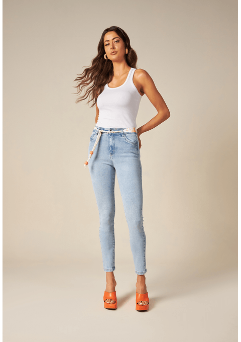 Calça Angelina Com Cinto Estampado Bana Bana