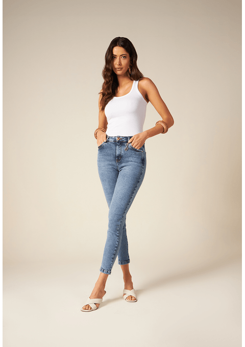 Calça Sandra Skinny  Com Efeito Vintage Bana Bana