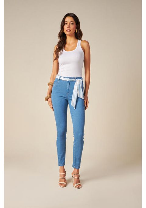 Calça Angelina Skinny Com Lenço Bana Bana