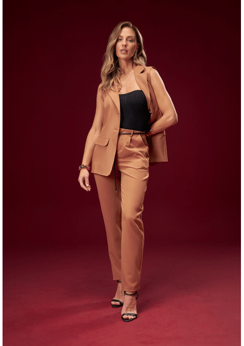 Calça Alfaiataria Com Cinto