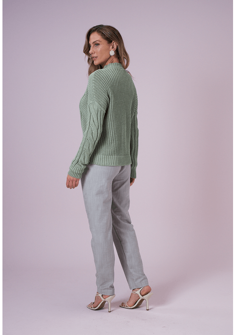 Blusa De Tricot Oversized