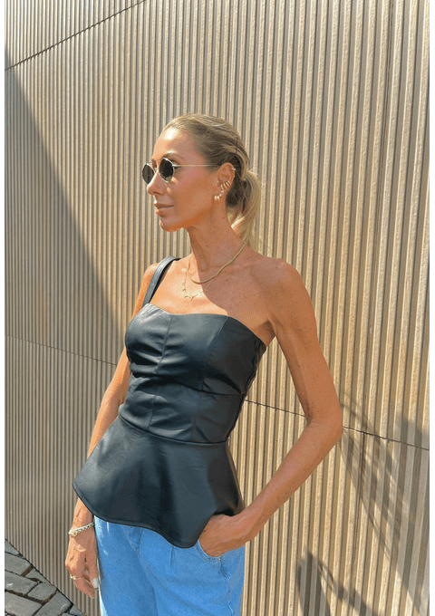 Blusa PU Tomara que Caia