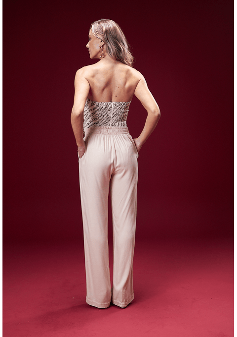 Calça Pantalona Cintura Alta