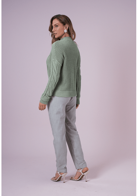 Calça Slim De Alfaiataria