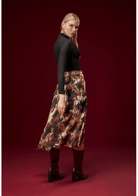 Blusa Manga Longa Gola Alta