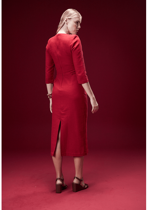 Vestido Midi Liso