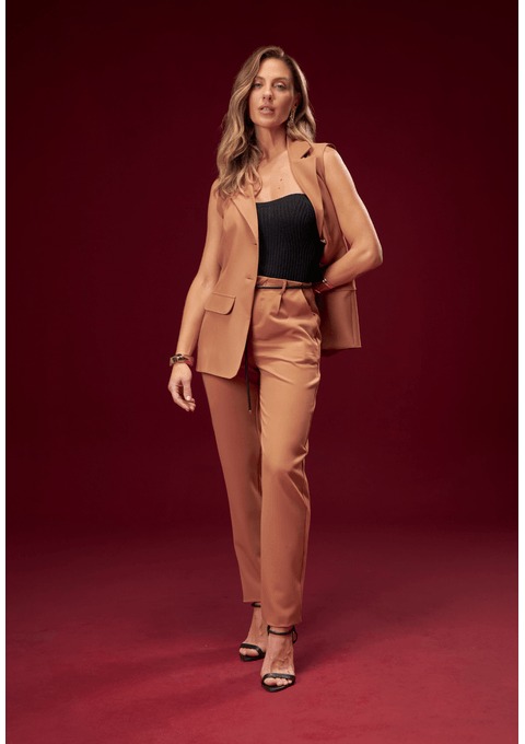 Calça Alfaiataria Com Cinto