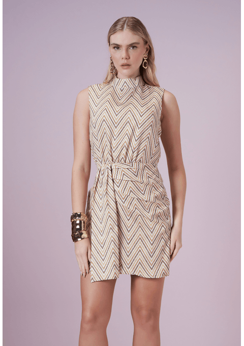 Vestido Curto Estampado