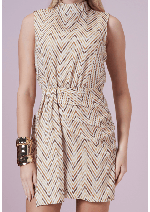 Vestido Curto Estampado