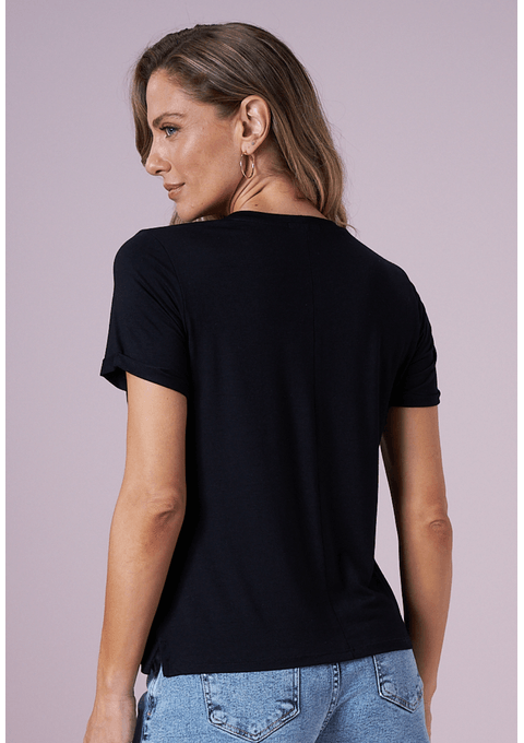 T-Shirt Com Estampa Localizada