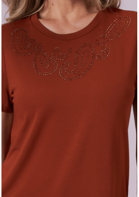 T-Shirt Com Pedrarias