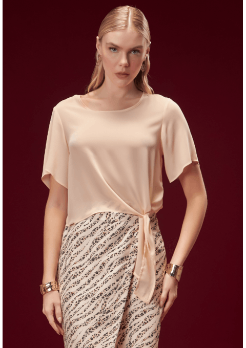 Blusa com Amarração Lateral