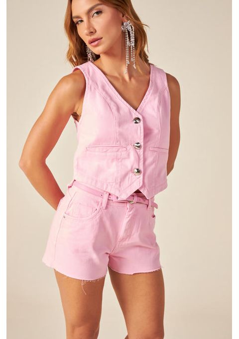 Shorts Amanda Collor Com Cinto Bana Bana