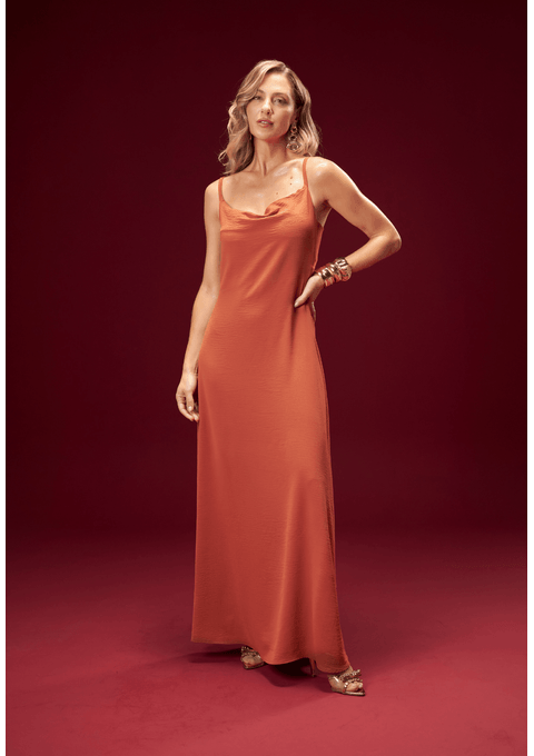 Vestido Longo com Alças