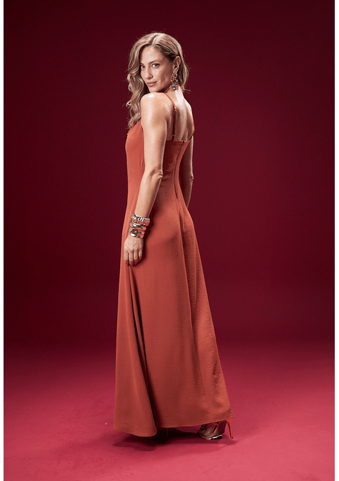 Vestido Longo com Alças
