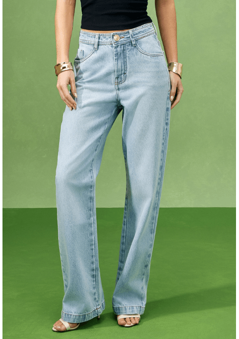 Calça Jeans Wide Leg