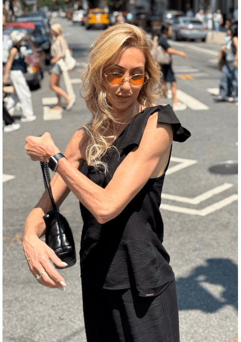 Blusa Lisa um Ombro Só