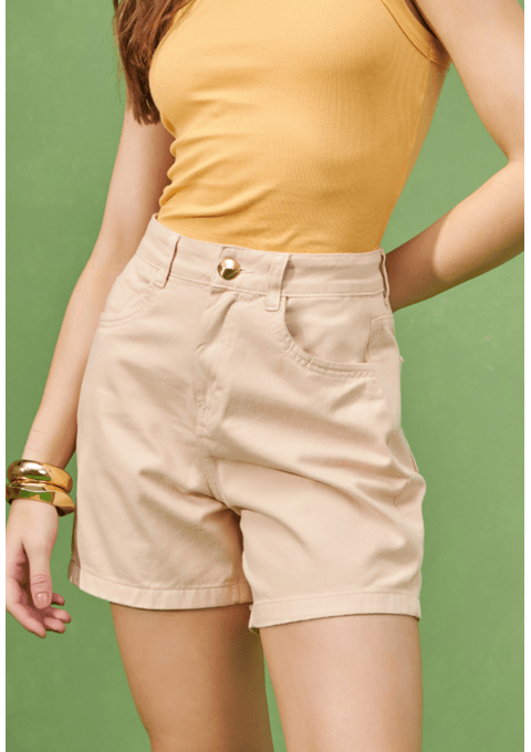 Bermuda Jeans Collor com Bolsos