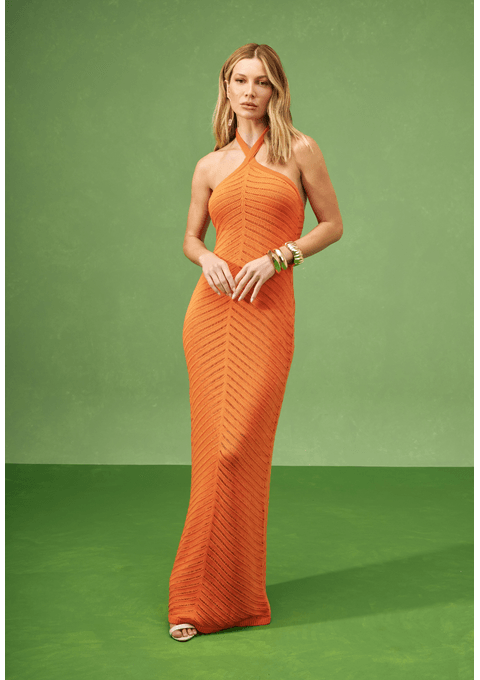 Vestido Longo em Tricot