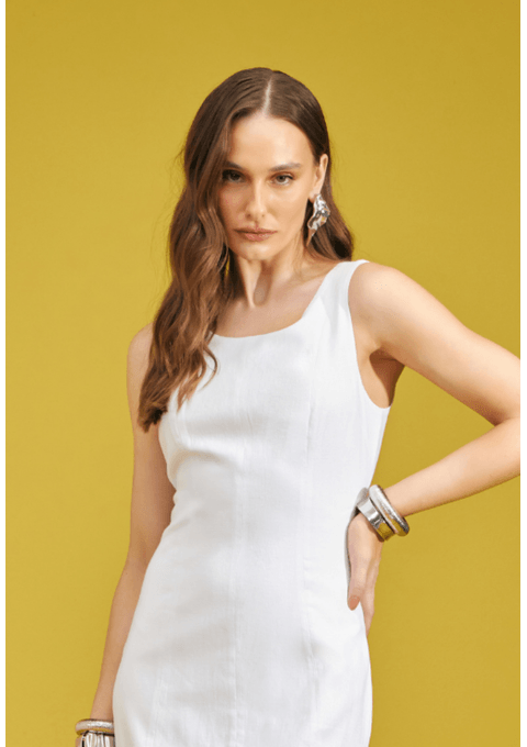 Vestido Curto Liso