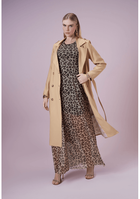 Casaco Trench Coat Com Cinto