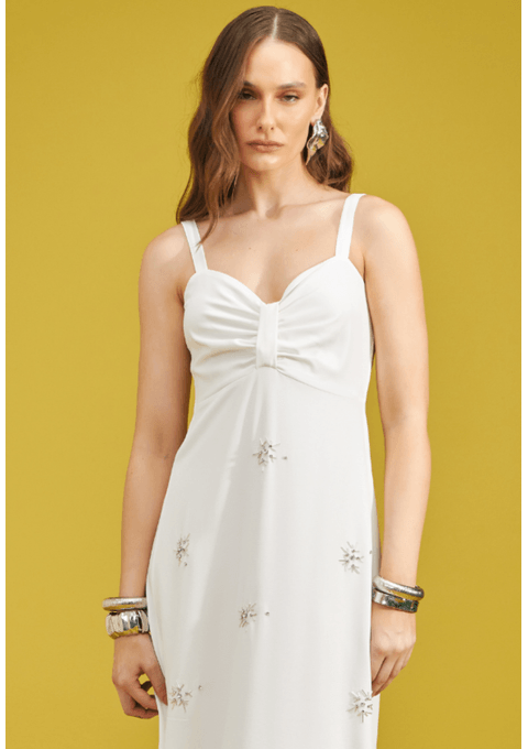 Vestido Longo Bordado