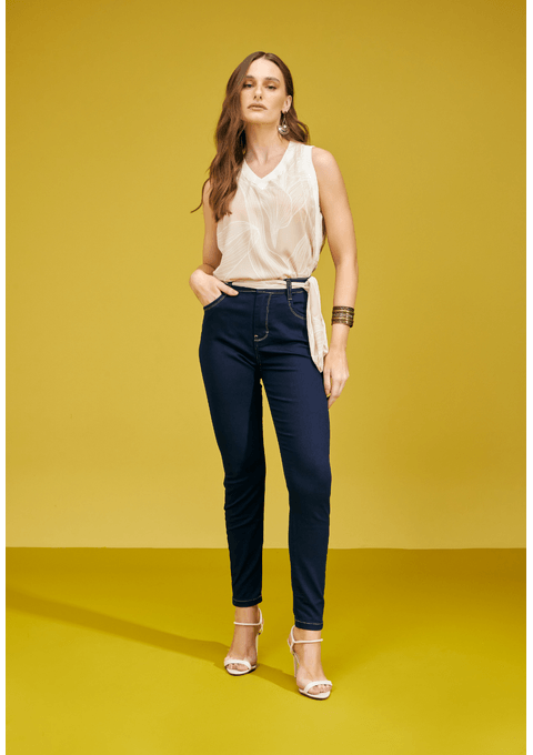 Calça Megan Skinny com Lenço