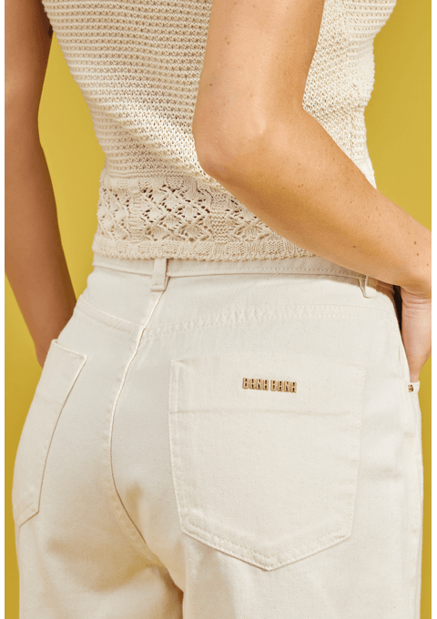 Bermuda Jeans Amanda com Bordado