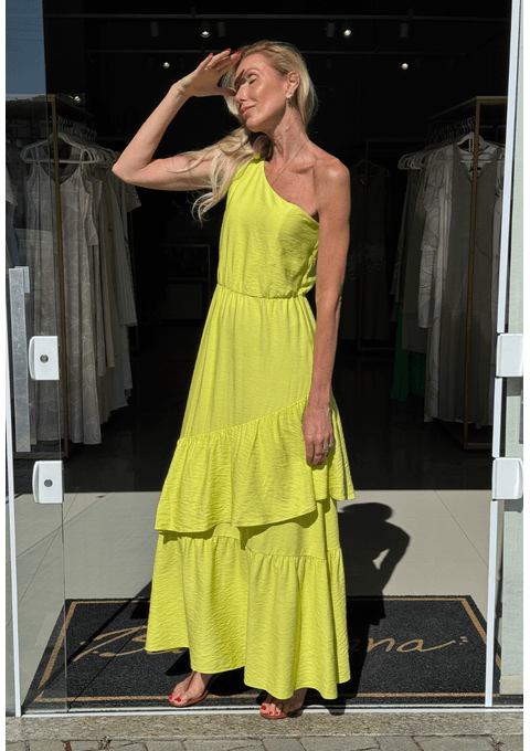 Vestido Longo Liso Bana Bana