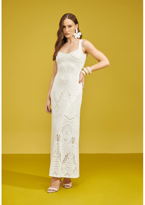 Vestido Midi de Renda