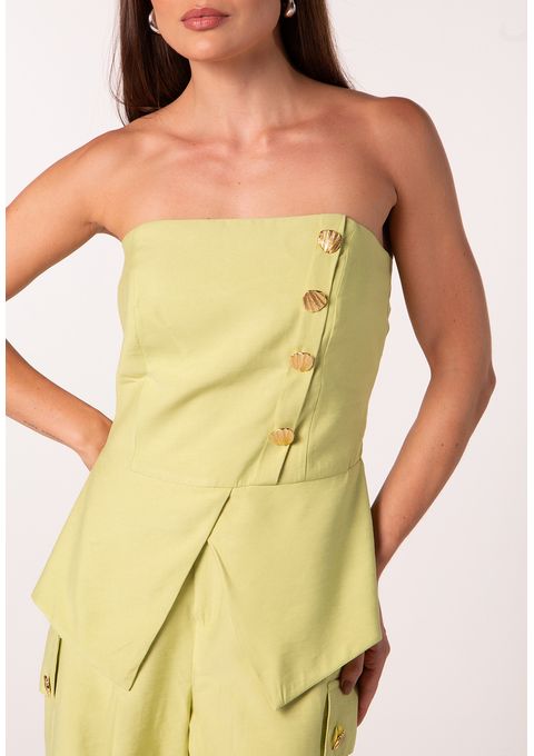 Conjunto Cropped e Bermuda Bana Bana