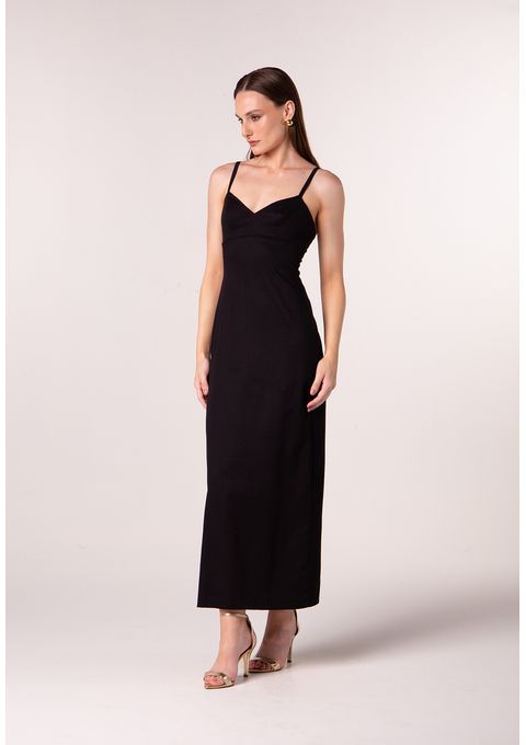 Vestido Midi Liso