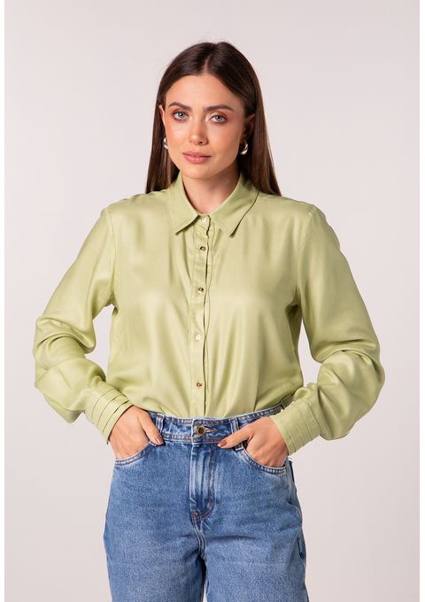 Camisa Lisa com Botões