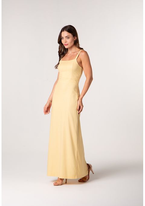 Vestido Midi De Cintura Marcada