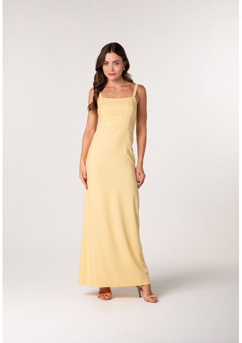 Vestido Midi De Cintura Marcada