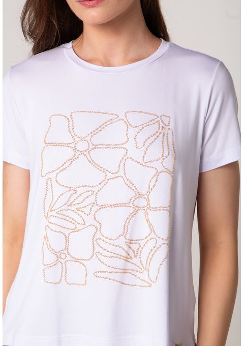 T-Shirt Estampa Quadro