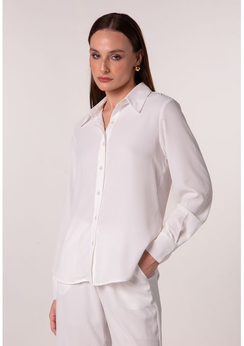 Camisa Lisa De Manga Longa