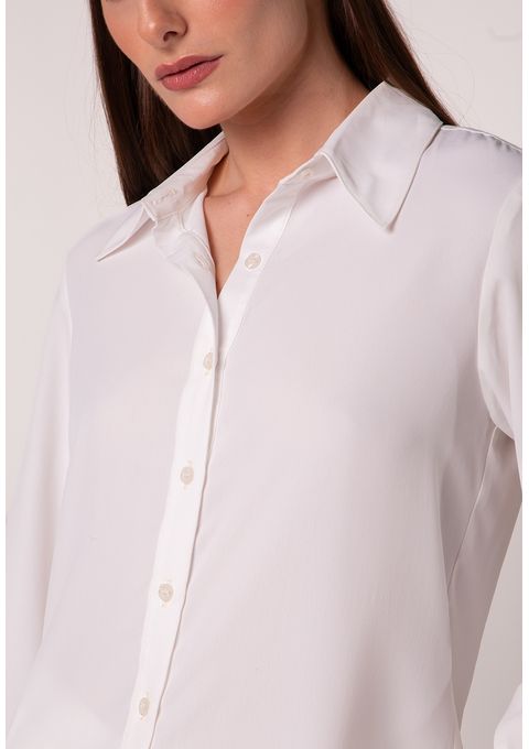 Camisa Lisa De Manga Longa
