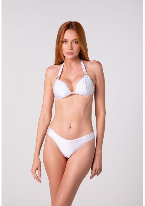 Biquíni Cortinão Em Tecido Texturizado