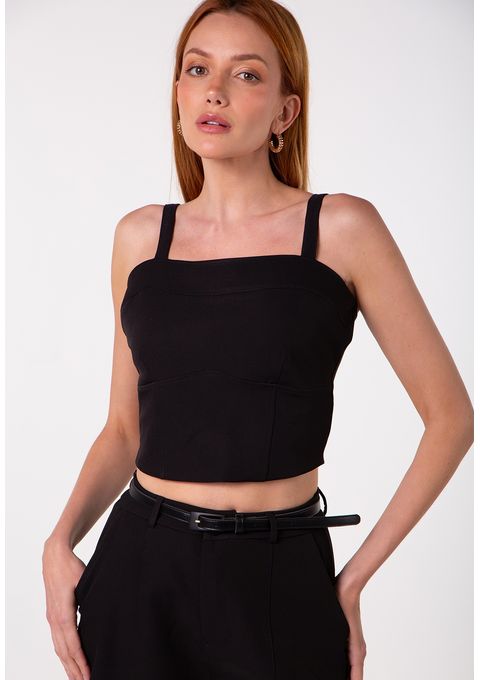 Conjunto Top E Bermuda De Alfaiataria Bana Bana