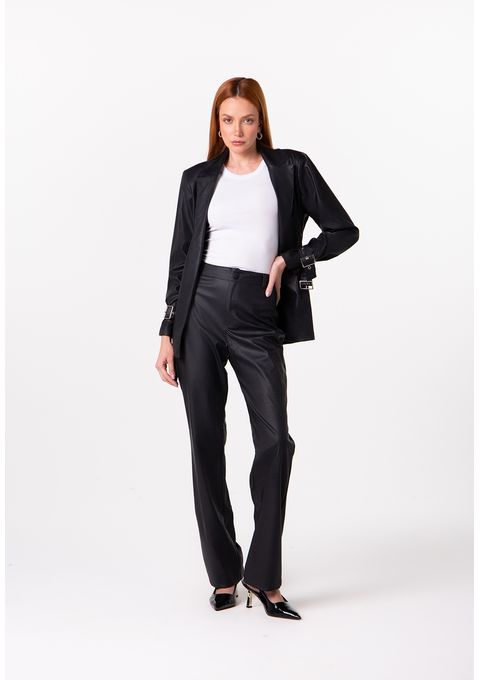 Calça  PU Com Botões